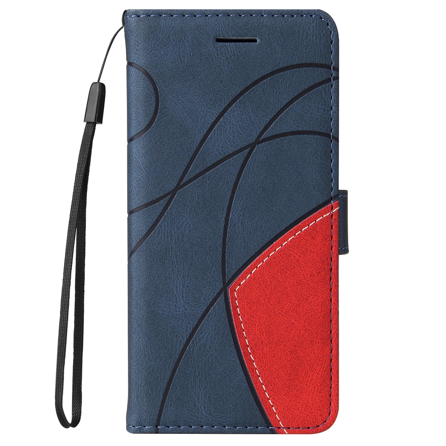 KT Leather Series-1 Anti-fingerprint Dual-Color Splicing Style Flip Phone Shell PU Leather Wallet Design Phone Case with Stand for Huawei nova 9 / Honor 50