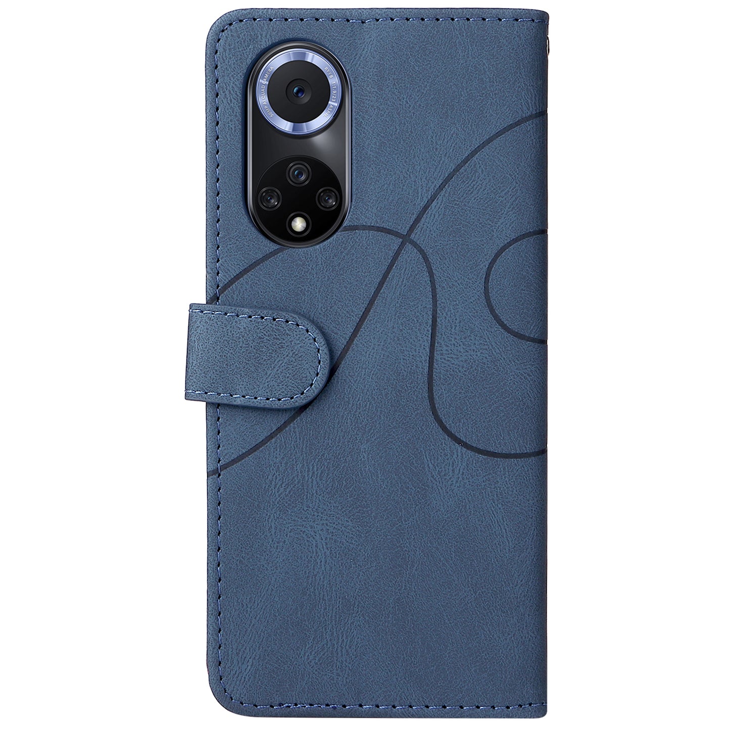 KT Leather Series-1 Anti-fingerprint Dual-Color Splicing Style Flip Phone Shell PU Leather Wallet Design Phone Case with Stand for Huawei nova 9 / Honor 50