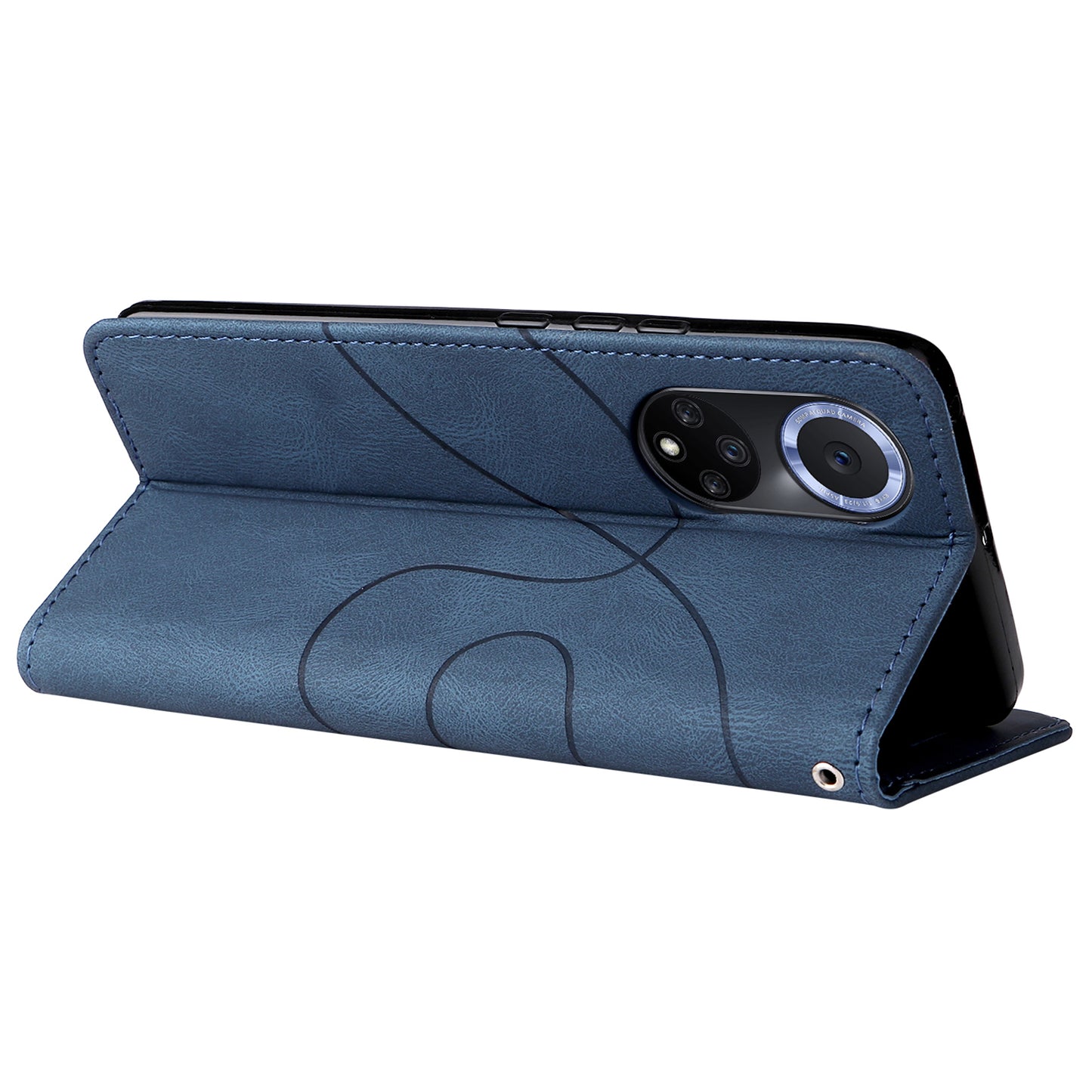 KT Leather Series-1 Anti-fingerprint Dual-Color Splicing Style Flip Phone Shell PU Leather Wallet Design Phone Case with Stand for Huawei nova 9 / Honor 50