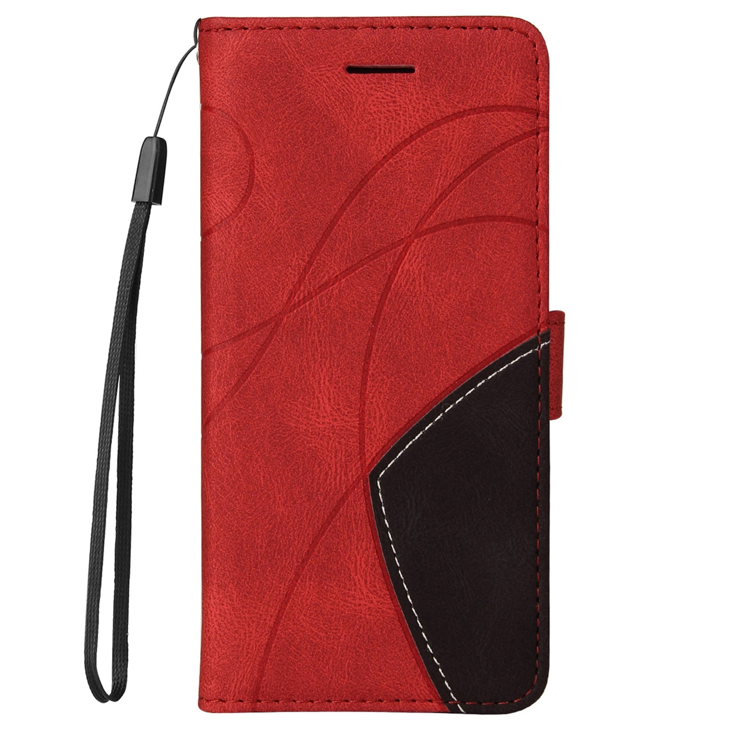 KT Leather Series-1 Anti-fingerprint Dual-Color Splicing Style Flip Phone Shell PU Leather Wallet Design Phone Case with Stand for Huawei nova 9 / Honor 50