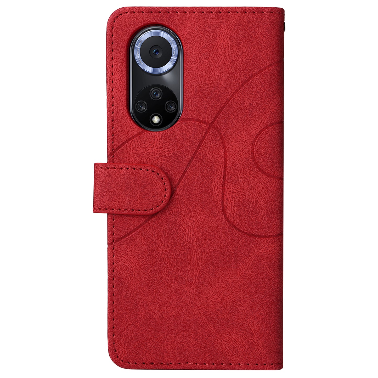 KT Leather Series-1 Anti-fingerprint Dual-Color Splicing Style Flip Phone Shell PU Leather Wallet Design Phone Case with Stand for Huawei nova 9 / Honor 50