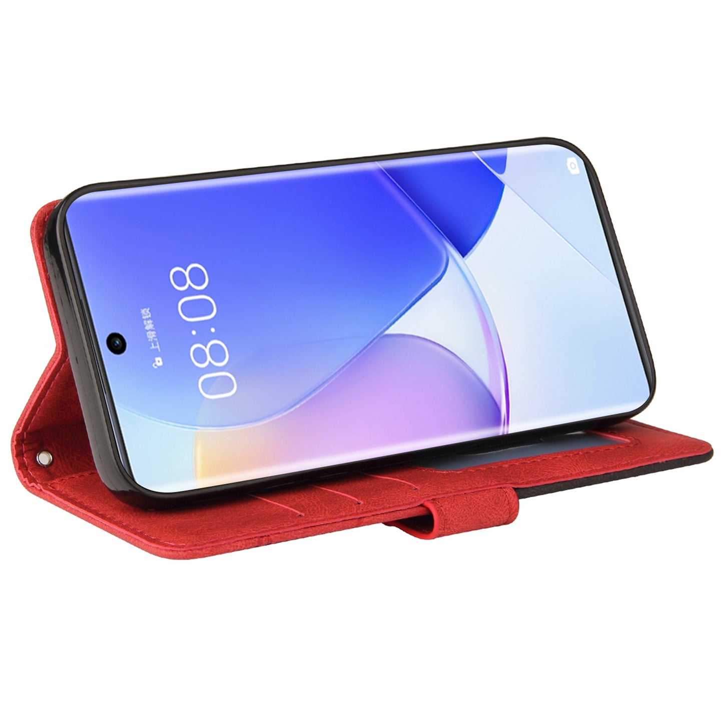 KT Leather Series-1 Anti-fingerprint Dual-Color Splicing Style Flip Phone Shell PU Leather Wallet Design Phone Case with Stand for Huawei nova 9 / Honor 50
