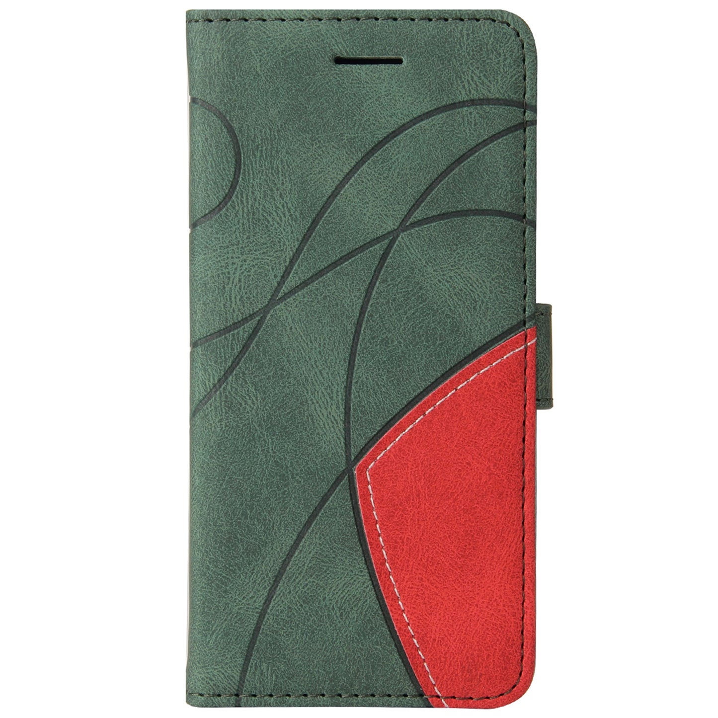 KT Leather Series-1 Anti-fingerprint Dual-Color Splicing Style Flip Phone Shell PU Leather Wallet Design Phone Case with Stand for Huawei nova 9 / Honor 50