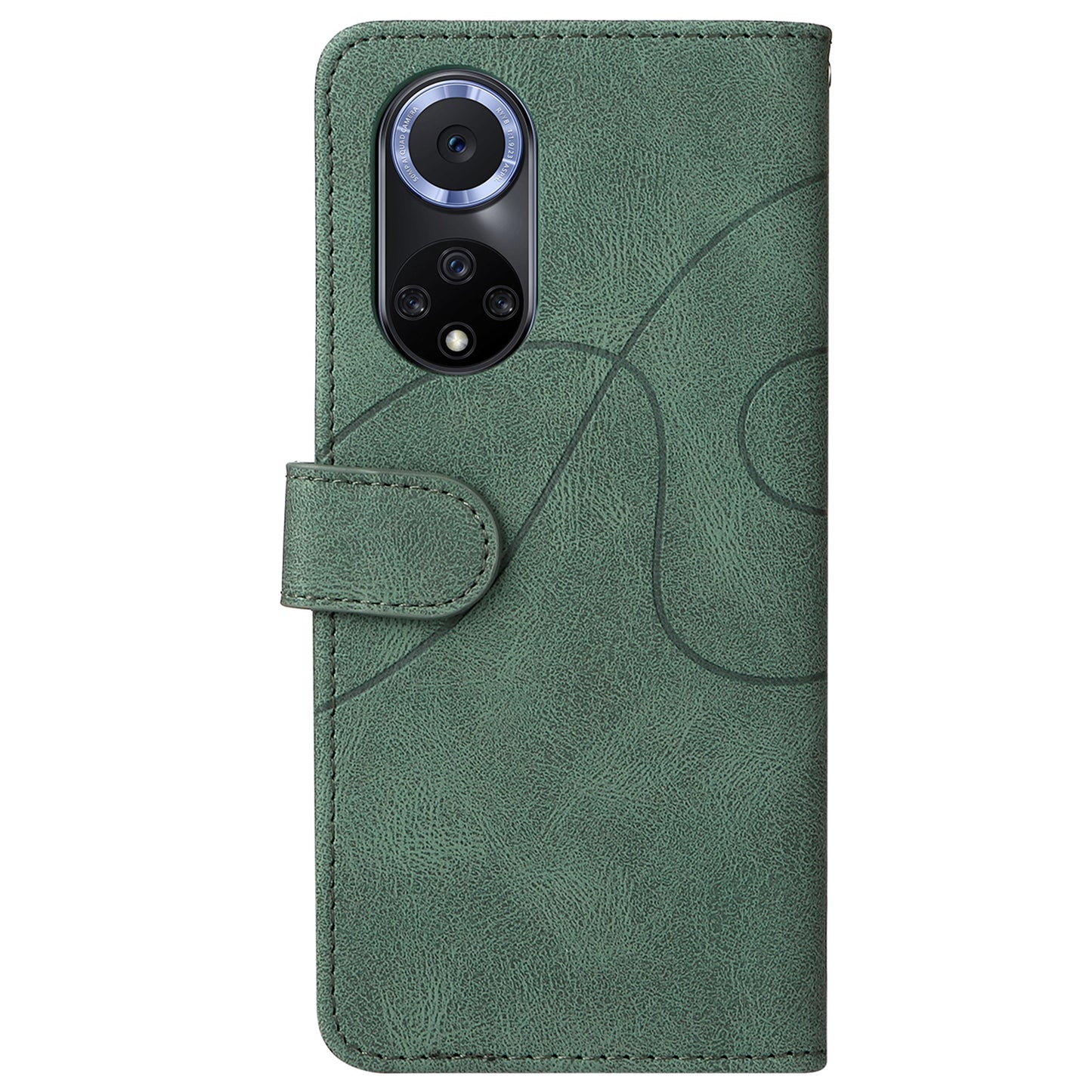 KT Leather Series-1 Anti-fingerprint Dual-Color Splicing Style Flip Phone Shell PU Leather Wallet Design Phone Case with Stand for Huawei nova 9 / Honor 50
