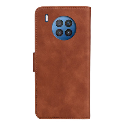 Butterfly Printing Stand Wallet Design Skin Touch Leather Phone Cover for Huawei nova 8i/Honor 50 Lite