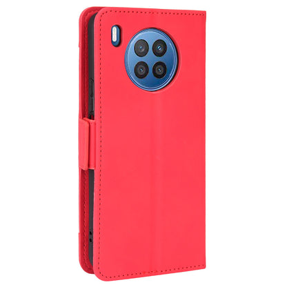 For Huawei nova 8i/Honor 50 Lite Shockproof Magnetic Closure Flip Case Multiple Card Slot Design PU Leather Wallet Phone Cover