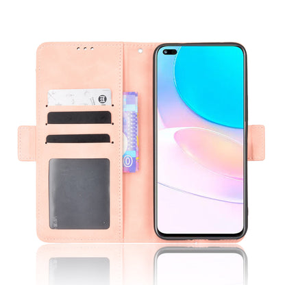 For Huawei nova 8i/Honor 50 Lite Shockproof Magnetic Closure Flip Case Multiple Card Slot Design PU Leather Wallet Phone Cover