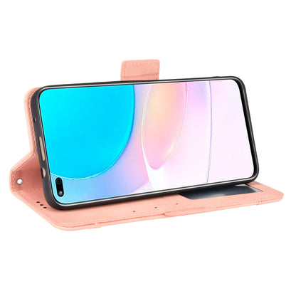 For Huawei nova 8i/Honor 50 Lite Shockproof Magnetic Closure Flip Case Multiple Card Slot Design PU Leather Wallet Phone Cover