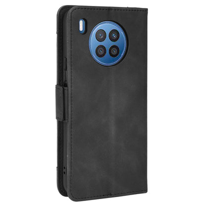 For Huawei nova 8i/Honor 50 Lite Shockproof Magnetic Closure Flip Case Multiple Card Slot Design PU Leather Wallet Phone Cover