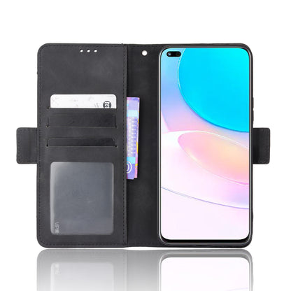 For Huawei nova 8i/Honor 50 Lite Shockproof Magnetic Closure Flip Case Multiple Card Slot Design PU Leather Wallet Phone Cover
