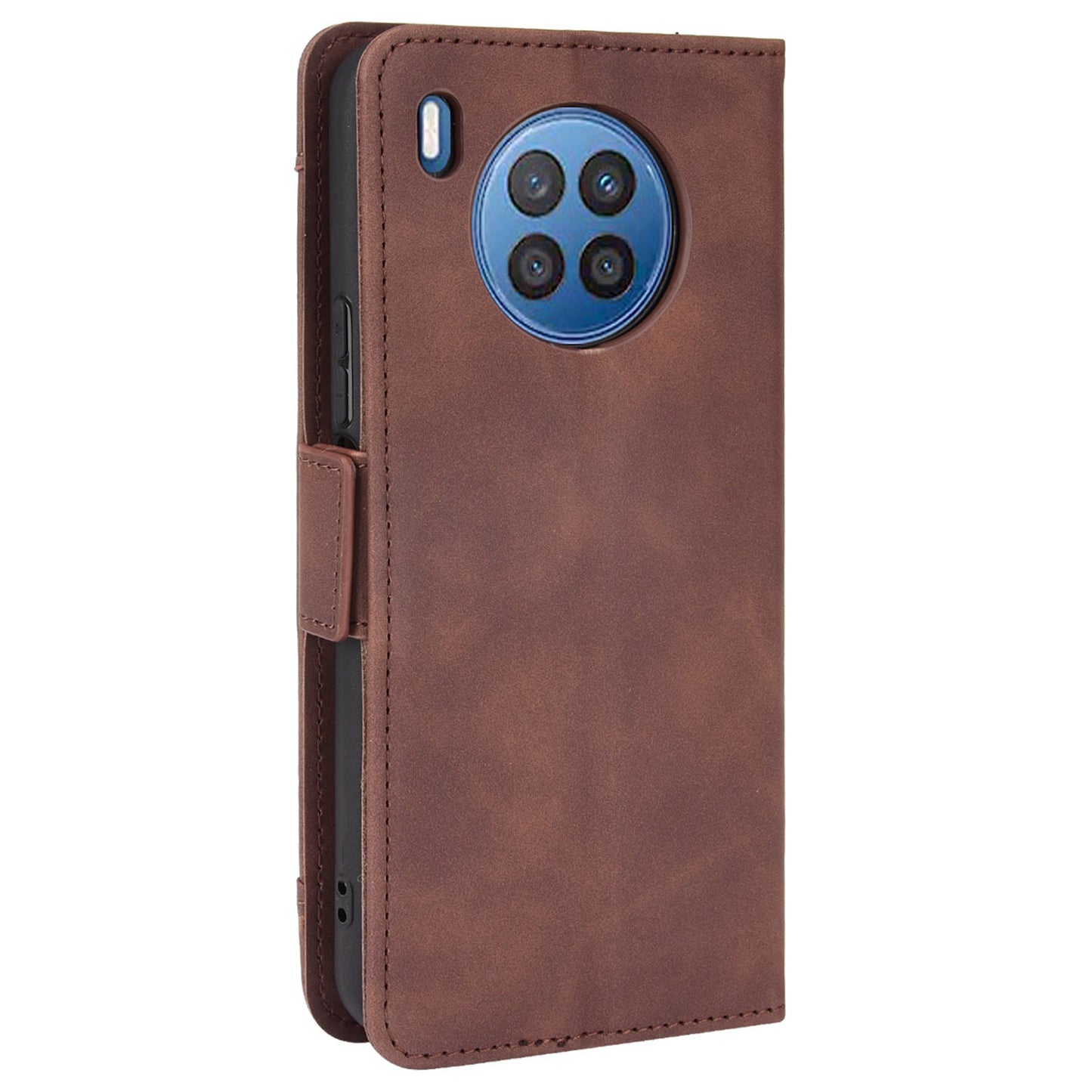 For Huawei nova 8i/Honor 50 Lite Shockproof Magnetic Closure Flip Case Multiple Card Slot Design PU Leather Wallet Phone Cover