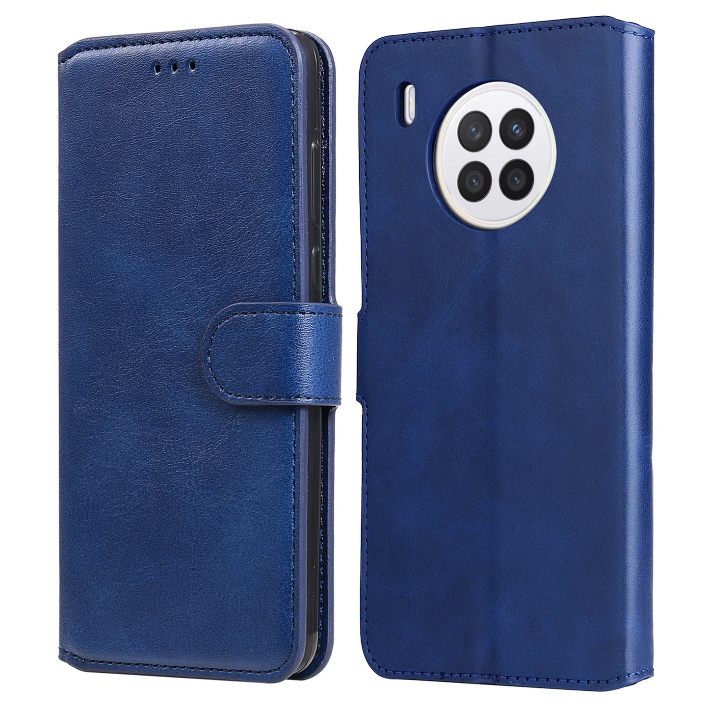For Huawei nova 8i/Honor 50 Lite 5G Classic Stand Design Cover PU Leather Wallet Drop-proof Flip Phone Case Shell