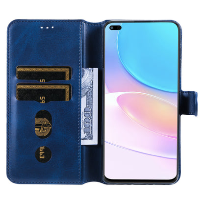 For Huawei nova 8i/Honor 50 Lite 5G Classic Stand Design Cover PU Leather Wallet Drop-proof Flip Phone Case Shell