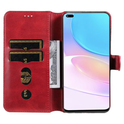 For Huawei nova 8i/Honor 50 Lite 5G Classic Stand Design Cover PU Leather Wallet Drop-proof Flip Phone Case Shell