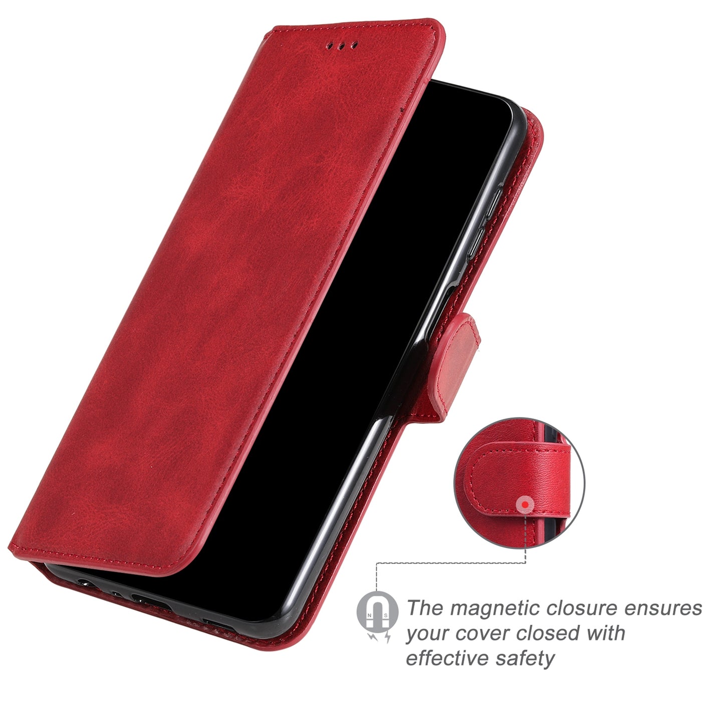 For Huawei nova 8i/Honor 50 Lite 5G Classic Stand Design Cover PU Leather Wallet Drop-proof Flip Phone Case Shell