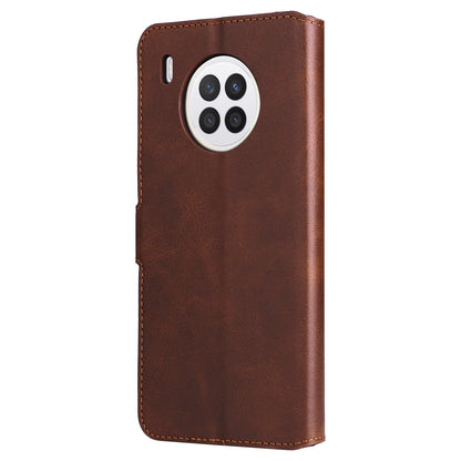 For Huawei nova 8i/Honor 50 Lite 5G Classic Stand Design Cover PU Leather Wallet Drop-proof Flip Phone Case Shell