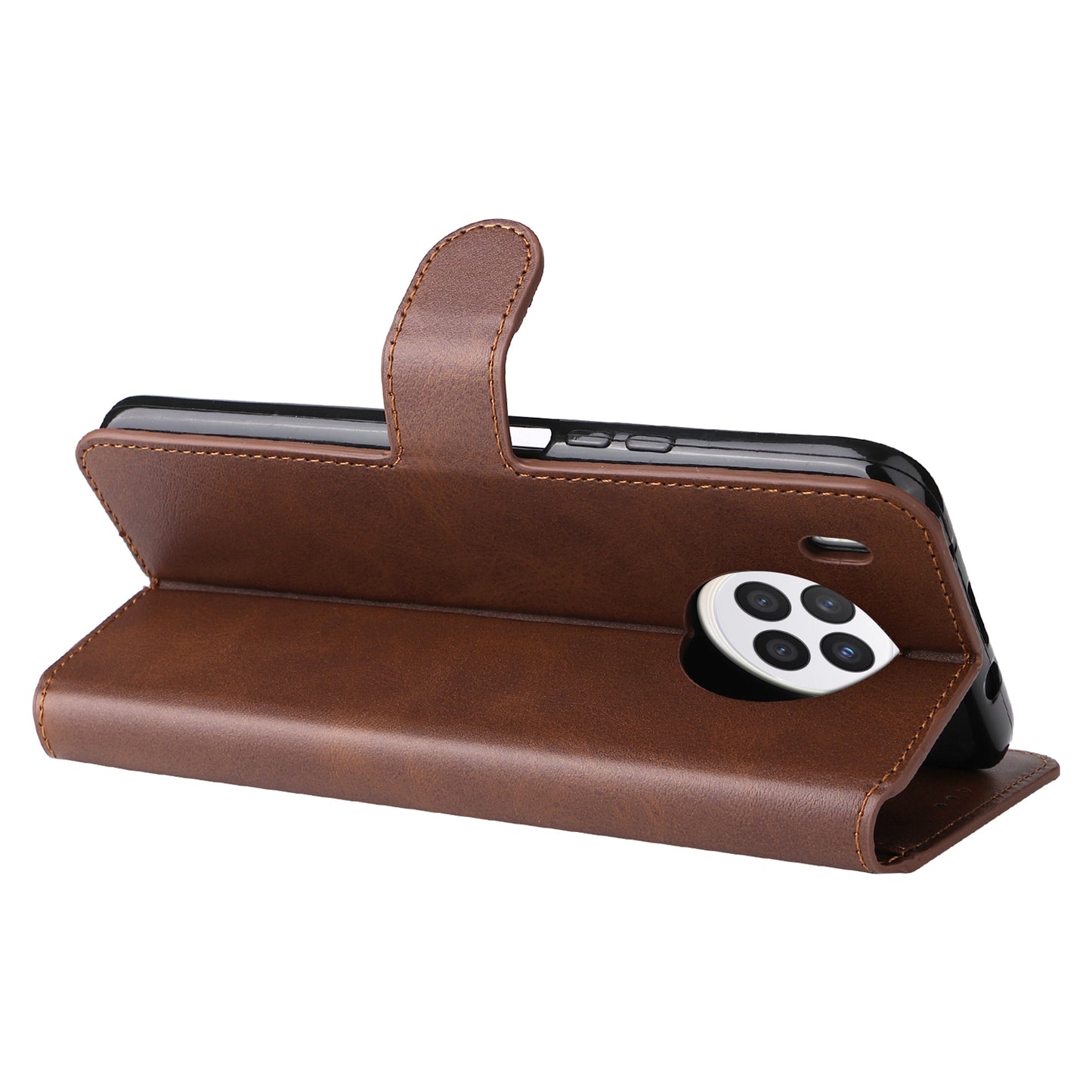 For Huawei nova 8i/Honor 50 Lite 5G Classic Stand Design Cover PU Leather Wallet Drop-proof Flip Phone Case Shell