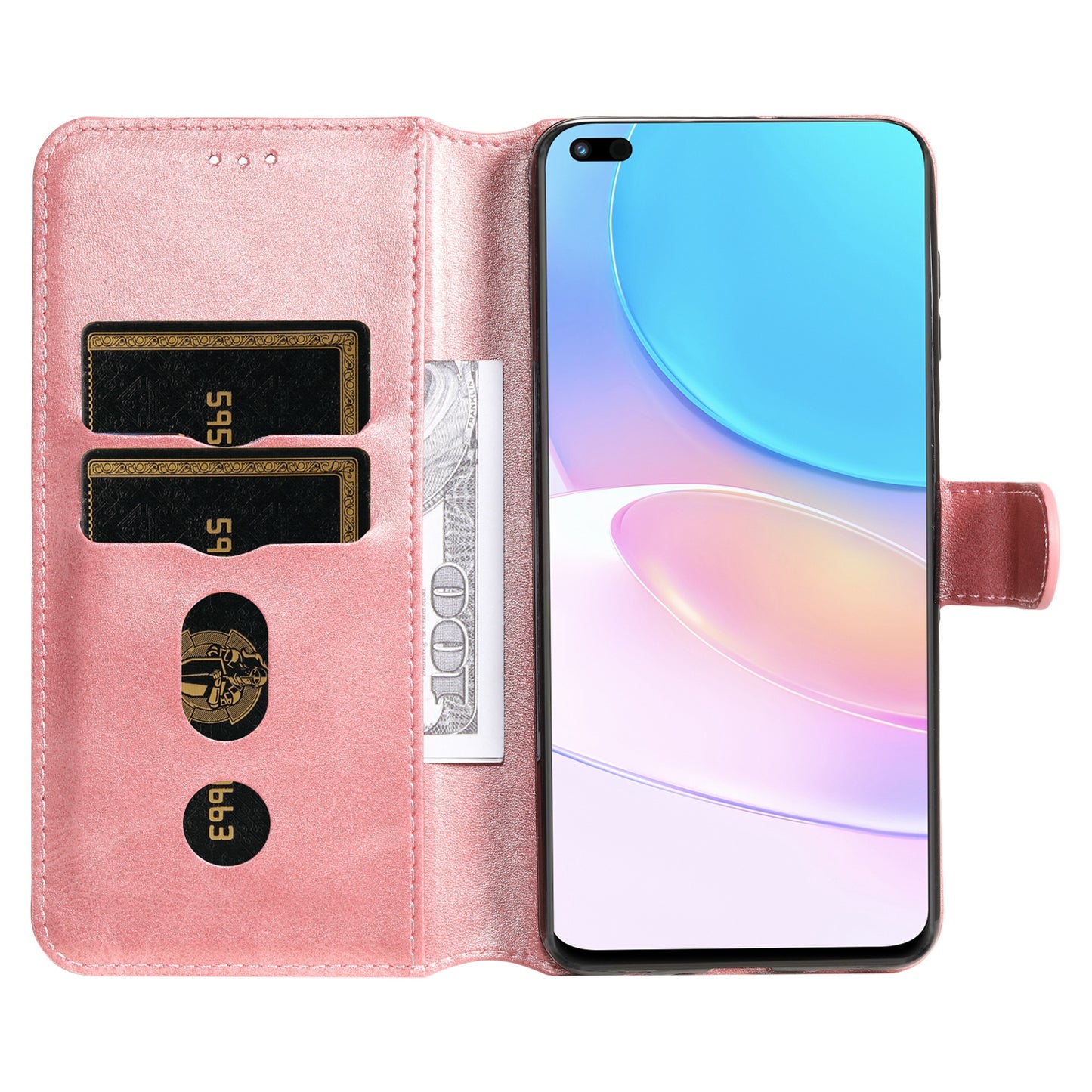 For Huawei nova 8i/Honor 50 Lite 5G Classic Stand Design Cover PU Leather Wallet Drop-proof Flip Phone Case Shell