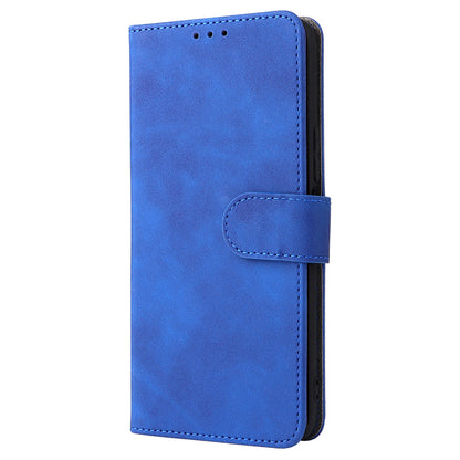 Folio Flip Skin-touch Feeling Case Drop-proof Stand Wallet Leather Phone Cover with Strap for Honor 50 Lite/Huawei nova 8i