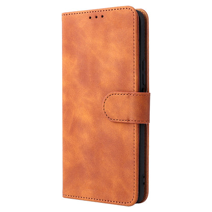 Folio Flip Skin-touch Feeling Case Drop-proof Stand Wallet Leather Phone Cover with Strap for Honor 50 Lite/Huawei nova 8i