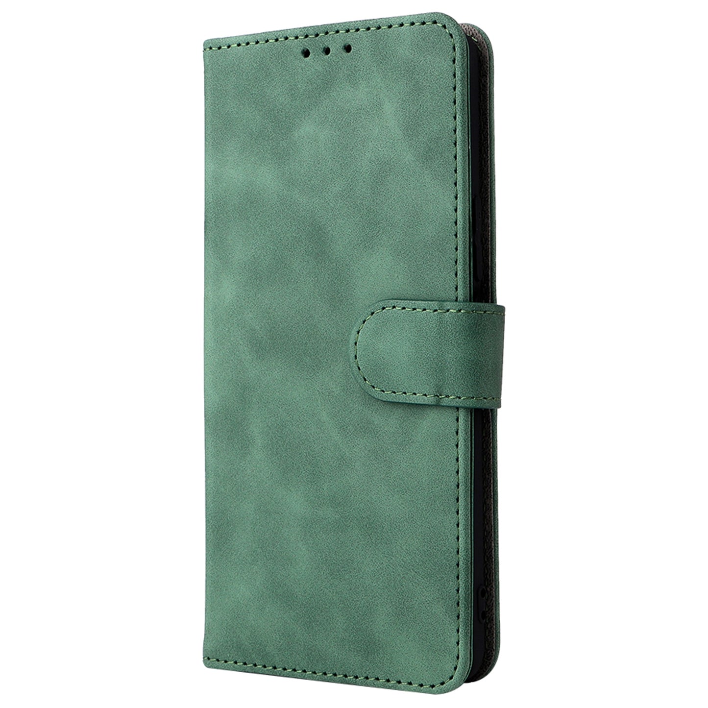 Folio Flip Skin-touch Feeling Case Drop-proof Stand Wallet Leather Phone Cover with Strap for Honor 50 Lite/Huawei nova 8i