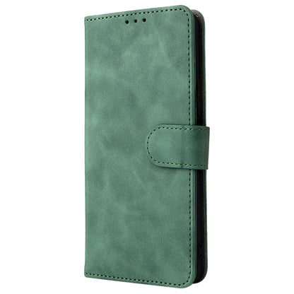 Folio Flip Skin-touch Feeling Case Drop-proof Stand Wallet Leather Phone Cover with Strap for Honor 50 Lite/Huawei nova 8i