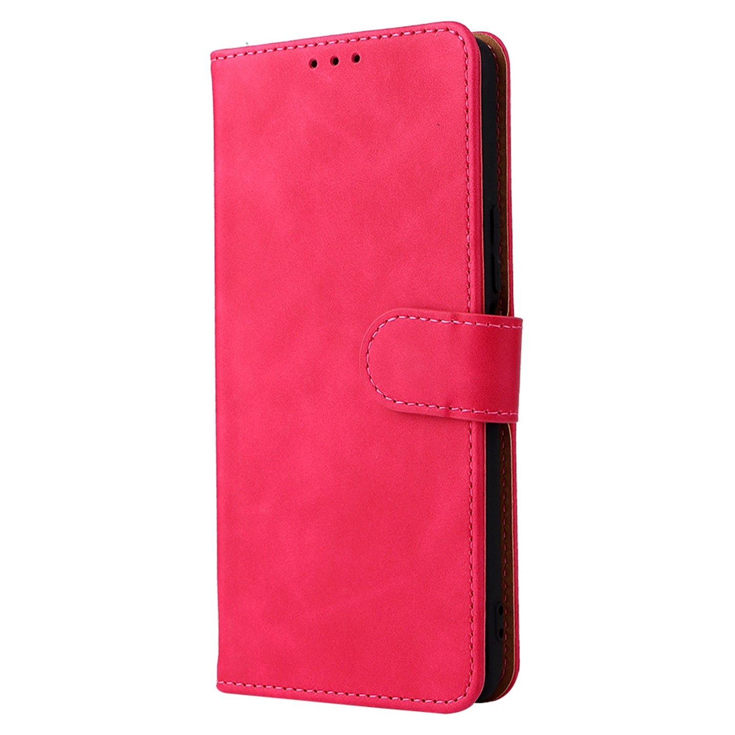 Folio Flip Skin-touch Feeling Case Drop-proof Stand Wallet Leather Phone Cover with Strap for Honor 50 Lite/Huawei nova 8i