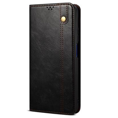 Waxy Crazy Horse Texture Foldable Stand PU Leather + TPU Phone Case with Wallet for Honor 50 Lite/Huawei nova 8i