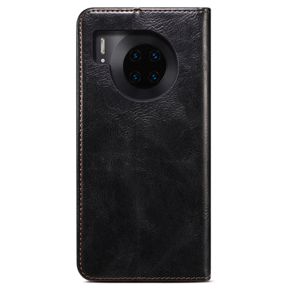 Waxy Crazy Horse Texture Foldable Stand PU Leather + TPU Phone Case with Wallet for Honor 50 Lite/Huawei nova 8i