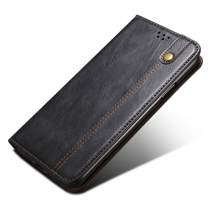Waxy Crazy Horse Texture Foldable Stand PU Leather + TPU Phone Case with Wallet for Honor 50 Lite/Huawei nova 8i