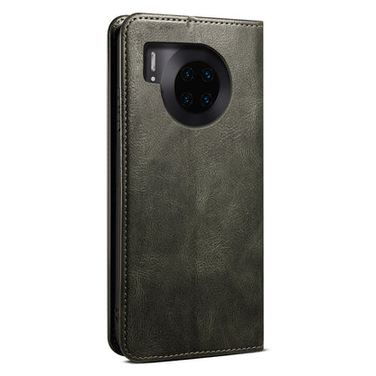 Waxy Crazy Horse Texture Foldable Stand PU Leather + TPU Phone Case with Wallet for Honor 50 Lite/Huawei nova 8i