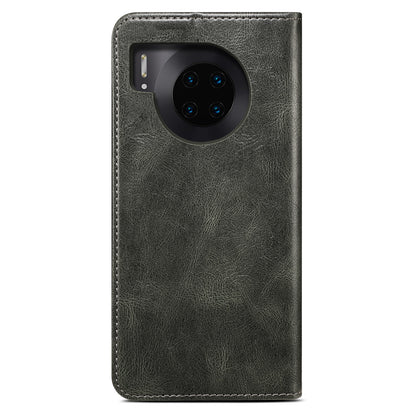 Waxy Crazy Horse Texture Foldable Stand PU Leather + TPU Phone Case with Wallet for Honor 50 Lite/Huawei nova 8i