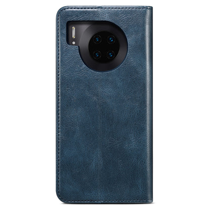 Waxy Crazy Horse Texture Foldable Stand PU Leather + TPU Phone Case with Wallet for Honor 50 Lite/Huawei nova 8i