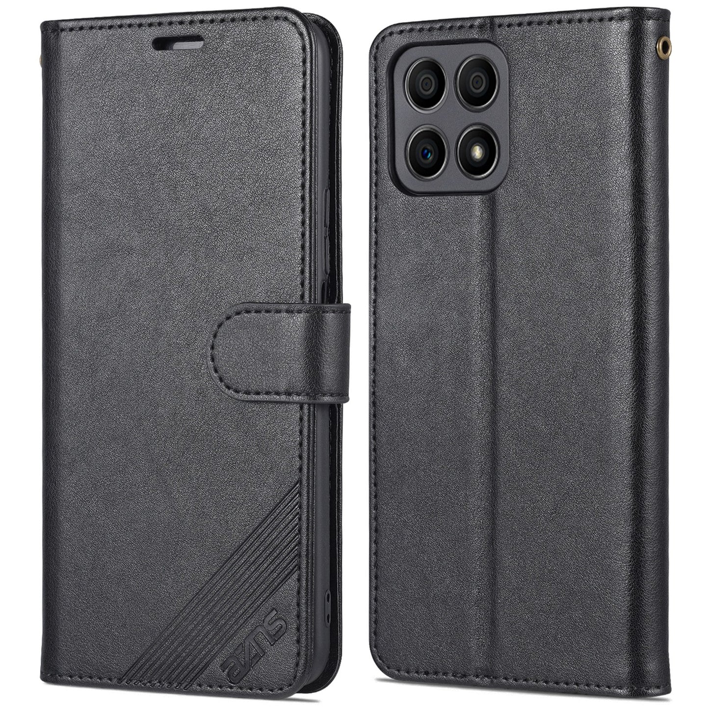 AZNS PU Leather + TPU All-inclusive Protection Phone Case with Stand Wallet for Honor X30i