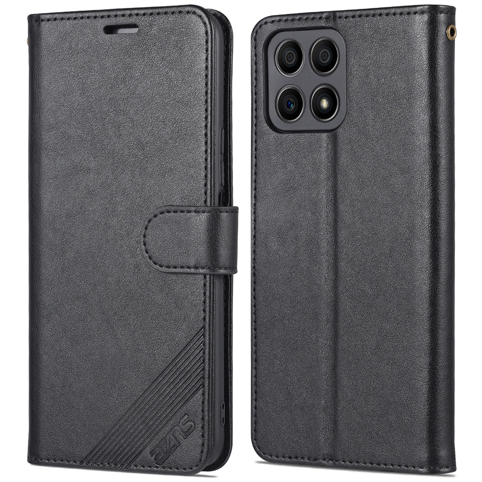 AZNS PU Leather + TPU All-inclusive Protection Phone Case with Stand Wallet for Honor X30i