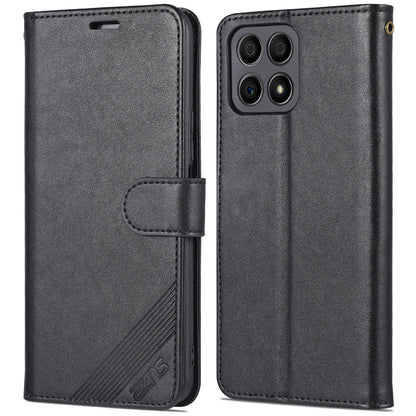 AZNS PU Leather + TPU All-inclusive Protection Phone Case with Stand Wallet for Honor X30i