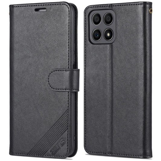 AZNS PU Leather + TPU All-inclusive Protection Phone Case with Stand Wallet for Honor X30i