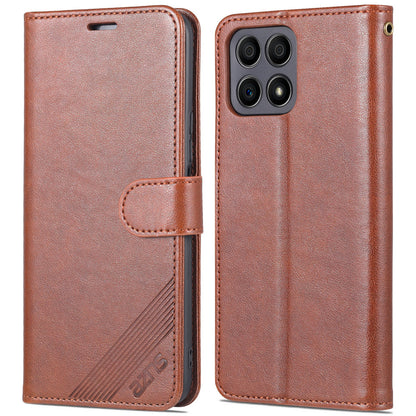AZNS PU Leather + TPU All-inclusive Protection Phone Case with Stand Wallet for Honor X30i