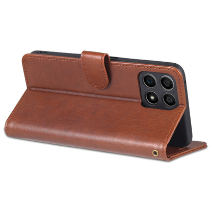 AZNS PU Leather + TPU All-inclusive Protection Phone Case with Stand Wallet for Honor X30i