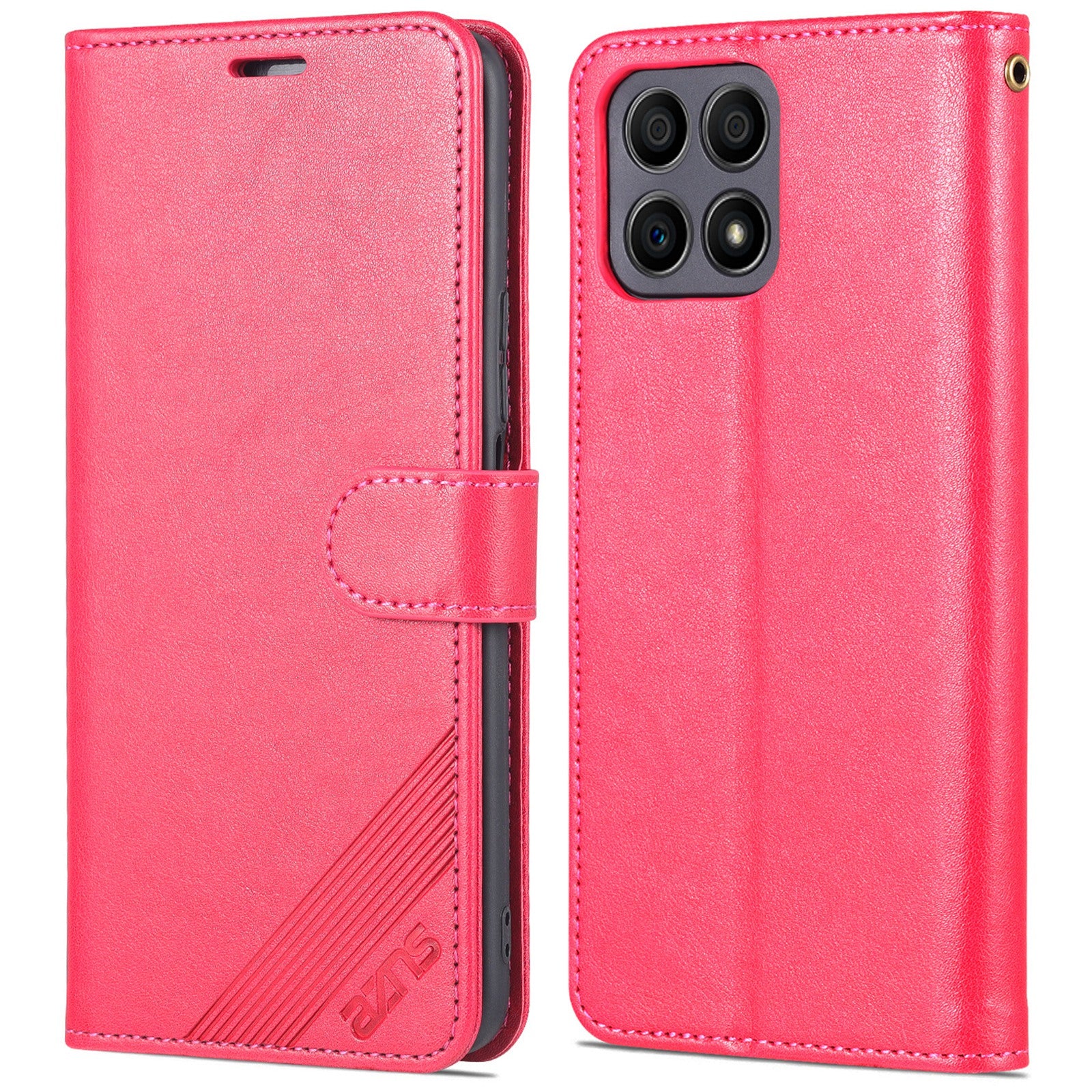 AZNS PU Leather + TPU All-inclusive Protection Phone Case with Stand Wallet for Honor X30i