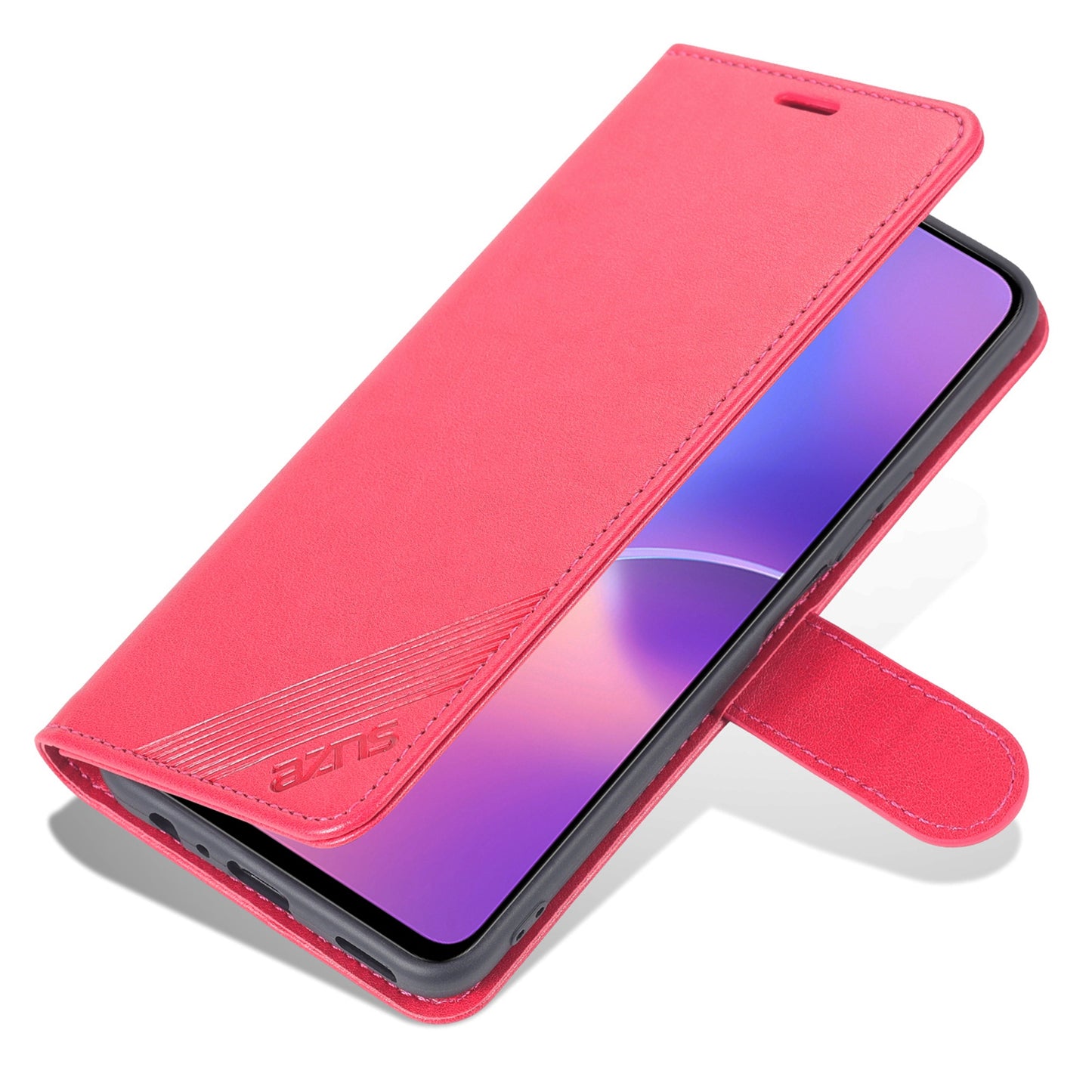 AZNS PU Leather + TPU All-inclusive Protection Phone Case with Stand Wallet for Honor X30i