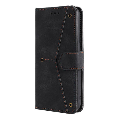 For Huawei nova 9 Shockproof PU Leather Wallet Phone Stand Case Rivet Decor Full Protection Phone Cover