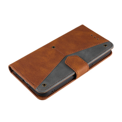 For Huawei nova 9 Shockproof PU Leather Wallet Phone Stand Case Rivet Decor Full Protection Phone Cover