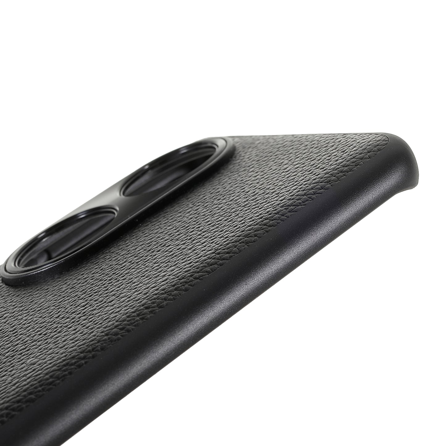 Drop-proof Precise Cutout Litchi Texture Case Genuine Leather Coated TPU + PC Phone Cover Shell for Honor 50/Huawei nova 9