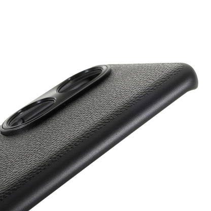 Drop-proof Precise Cutout Litchi Texture Case Genuine Leather Coated TPU + PC Phone Cover Shell for Honor 50/Huawei nova 9