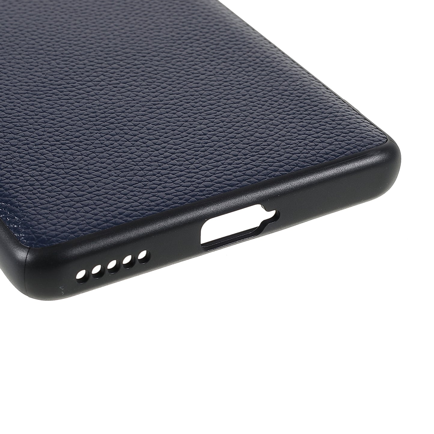 Drop-proof Precise Cutout Litchi Texture Case Genuine Leather Coated TPU + PC Phone Cover Shell for Honor 50/Huawei nova 9