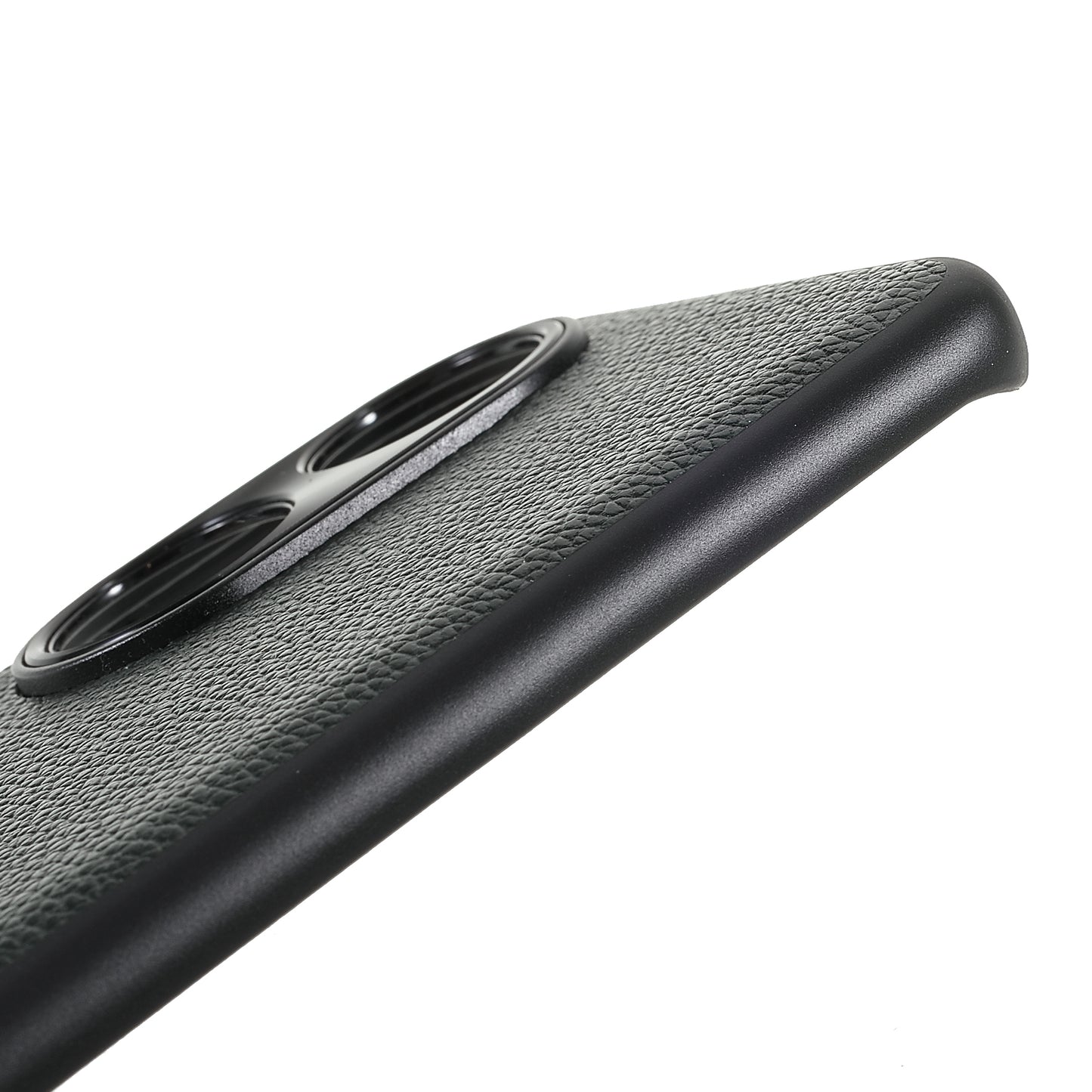 Drop-proof Precise Cutout Litchi Texture Case Genuine Leather Coated TPU + PC Phone Cover Shell for Honor 50/Huawei nova 9