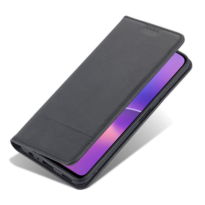 AZNS Magnetic Auto-absorbed Wallet Stand Design PU Leather Shockproof Phone Cover Case for Honor X30i