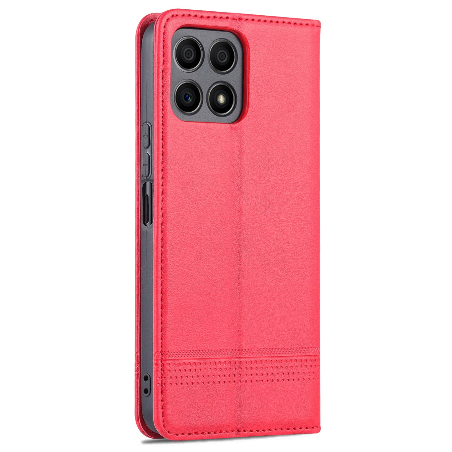 AZNS Magnetic Auto-absorbed Wallet Stand Design PU Leather Shockproof Phone Cover Case for Honor X30i