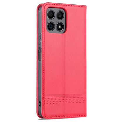 AZNS Magnetic Auto-absorbed Wallet Stand Design PU Leather Shockproof Phone Cover Case for Honor X30i